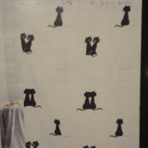 Cats Fabric Shower Curtain